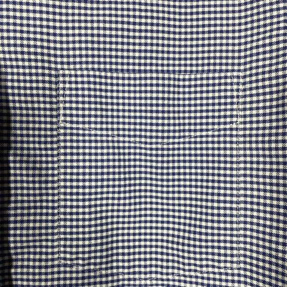 Everlane Men's Long Sleeve Navy White Plaid Button-Up Shirt XL Preppy! - Picture 2 of 4